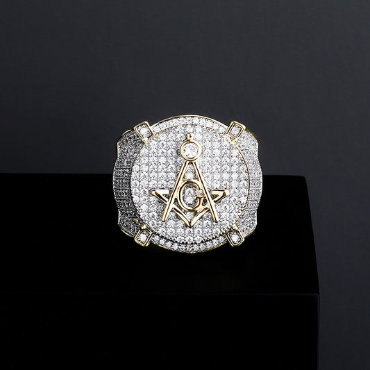 Vintage Hip Hop AG Masonic Ring