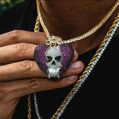 Devil Skull Heartbreak Pendant