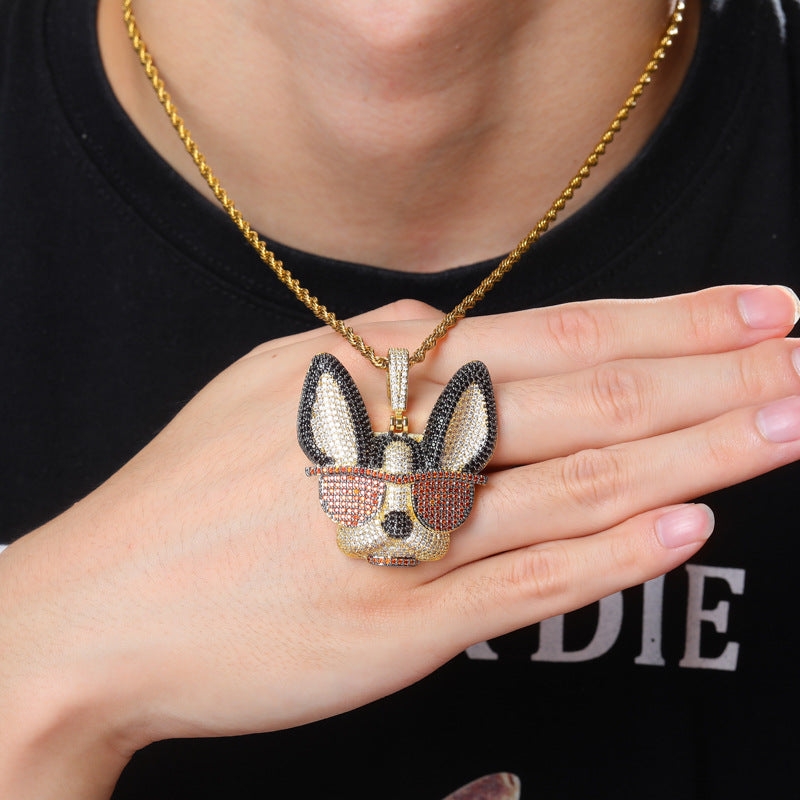 Sunglasses Puppy Hip Hop Pendant