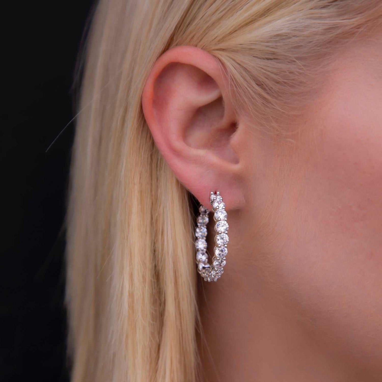 Eternity Hoop Premium Aura Earrings