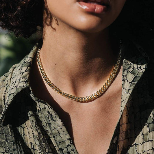8mm Minimalist Metal Style Cuban Chain