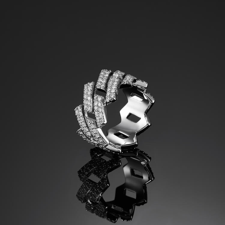 Cuban Chain Openwork Ring