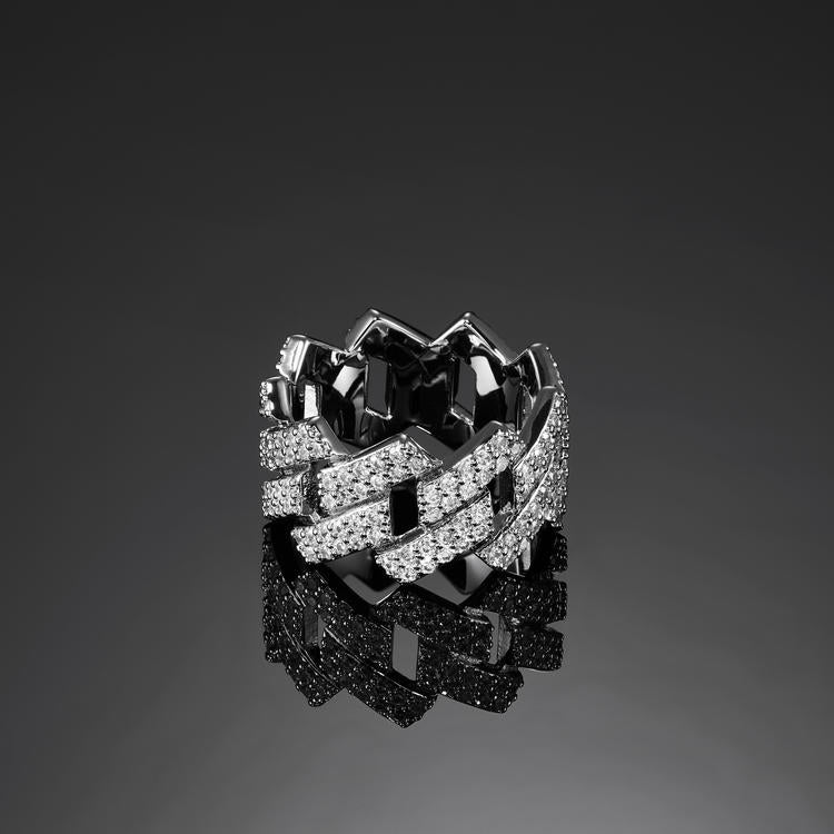 Cuban Chain Openwork Ring