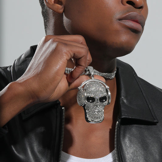 Luxury Headphone Skull Pendant