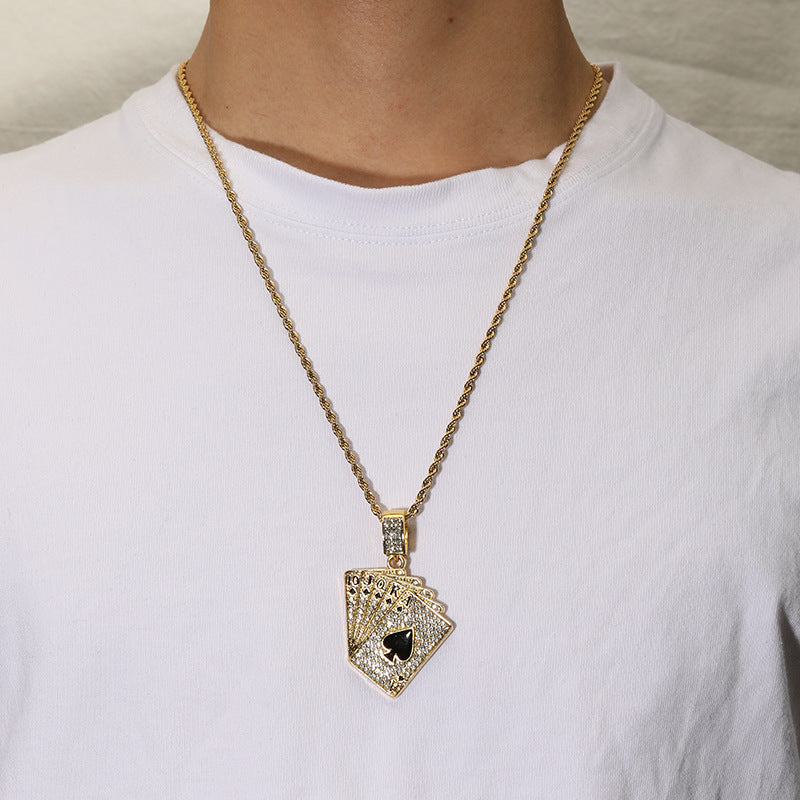 Spade Poker Pendant