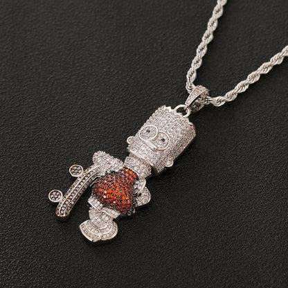 Simpson Skateboard Pendant