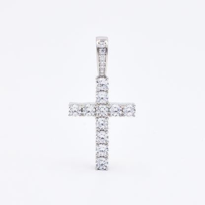 Holy Round Diamond Cross Pendant