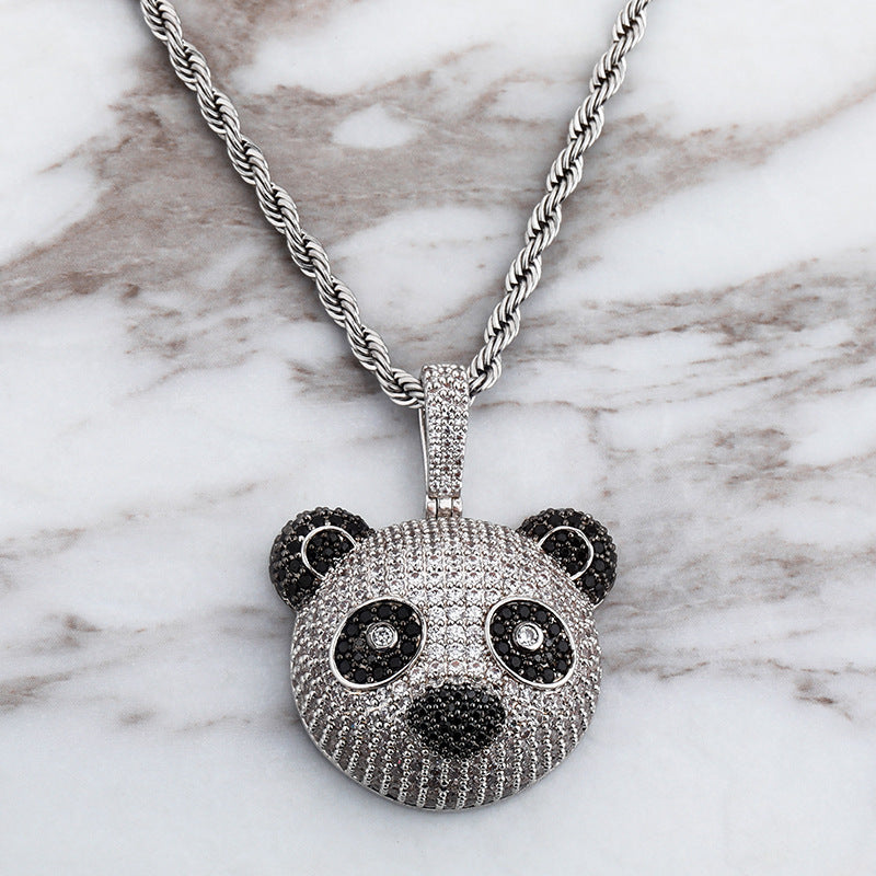 Cute Panda Head Pendant