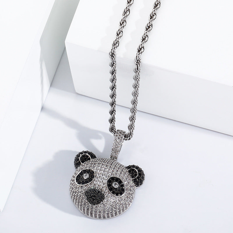 Cute Panda Head Pendant