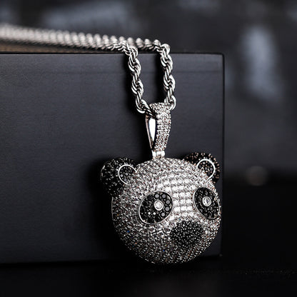 Cute Panda Head Pendant