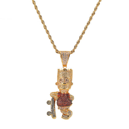 Simpson Skateboard Pendant