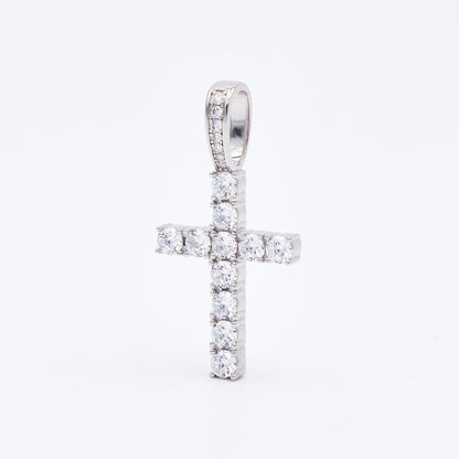 Holy Round Diamond Cross Pendant