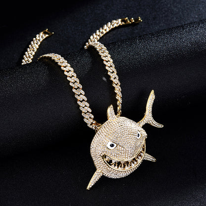 Positive Face Big Shark Pendant