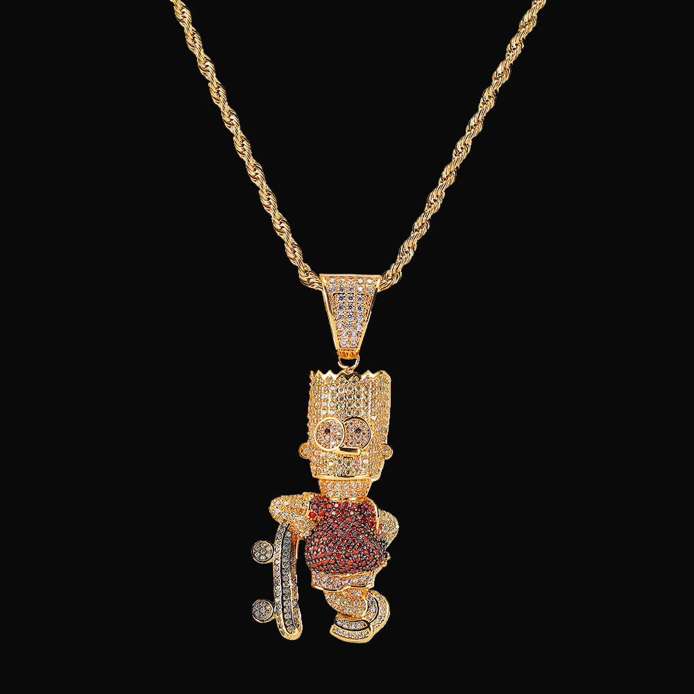 Simpson Skateboard Pendant