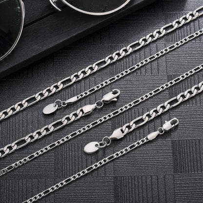316L Titanium Steel 5mm Figaro Basic Chains