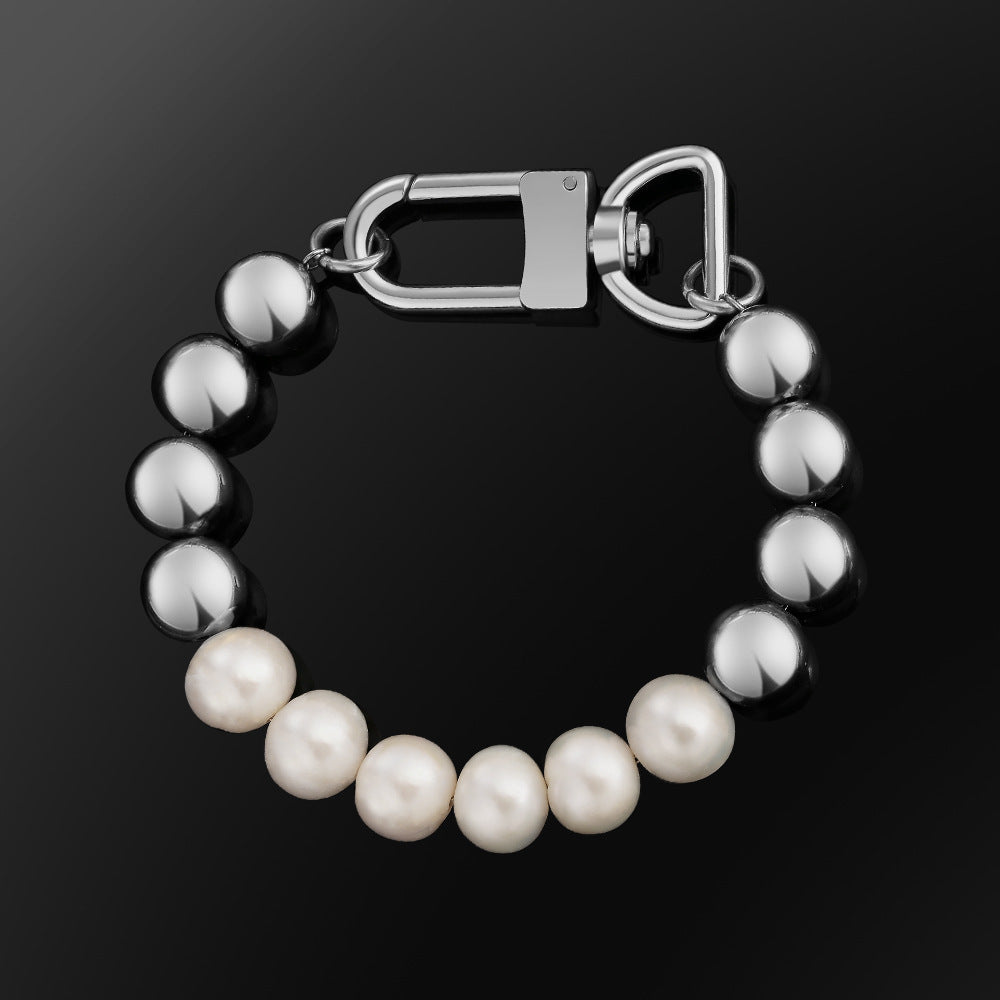 Vintage Geometric Irregular Freshwater Pearl Bracelet