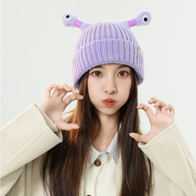 Cute and Funny Luminous Tentacles Autumn and Winter Warm Knitted Hat