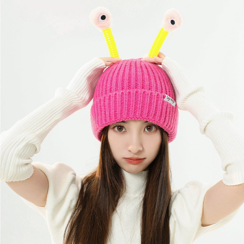 Cute and Funny Luminous Tentacles Autumn and Winter Warm Knitted Hat