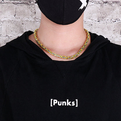 Dopamine Stainless Steel Hip Hop Biker Colorful Chain