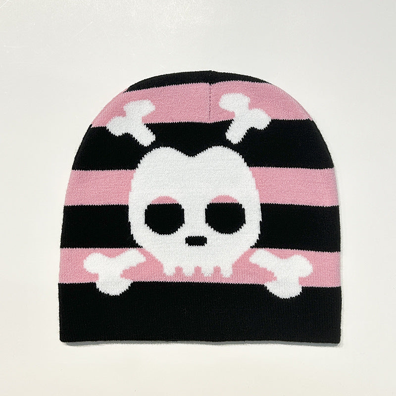 Dopamine Halloween Pirate Skull Hip Hop Warm Beanie for Men and Women