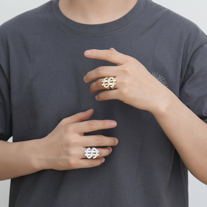 Dollar Sign Hip Hop Ring