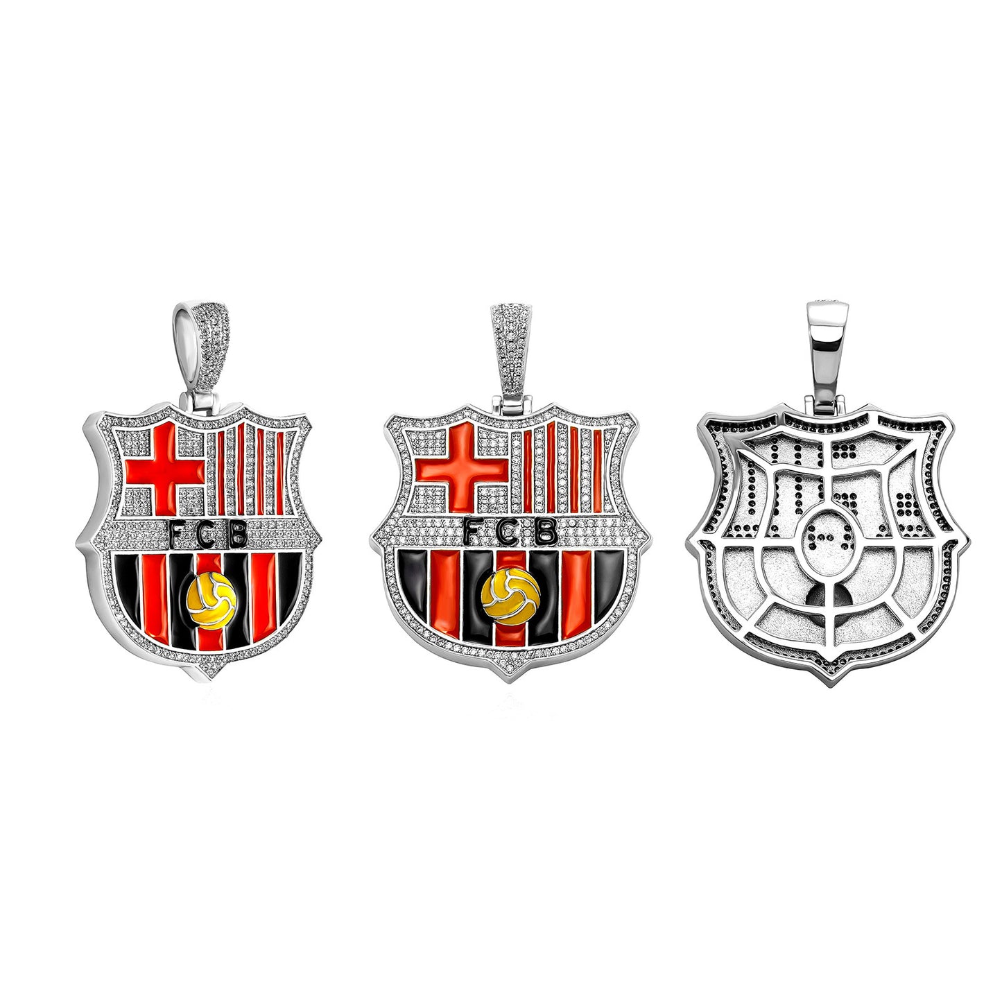 Hot Sale Football Club Colorful Oil Drip Badge Pendant