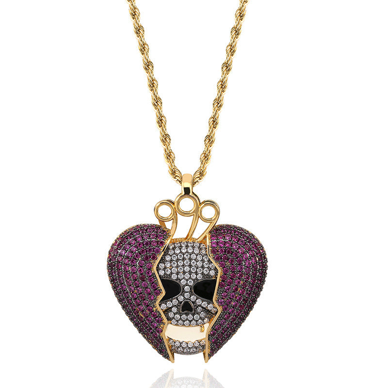 Devil Skull Heartbreak Pendant