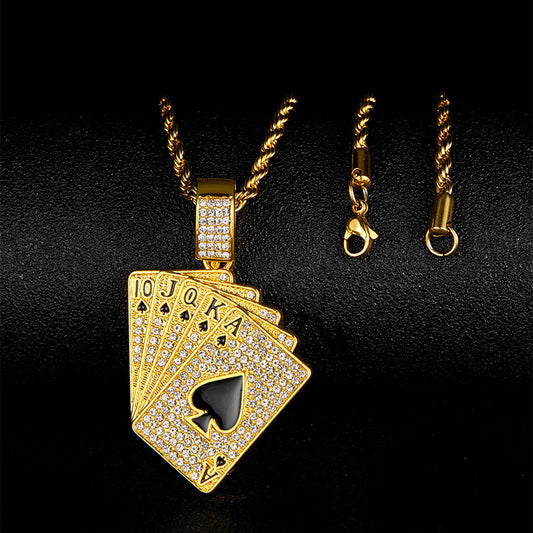 Spade Poker Pendant